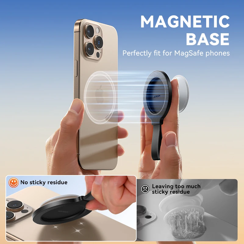 JOYROOM Magnetic Base with Silicone Handle Magnetic Phone Holder Compatible with Phone Grips For iPhone 16 15 14 13 12 Pro Max