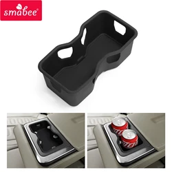 for RIVIAN R1T R1S Second Row Cup Holder Storage Box Shock-Absorbing Central Armrest Cup Tray Silicone