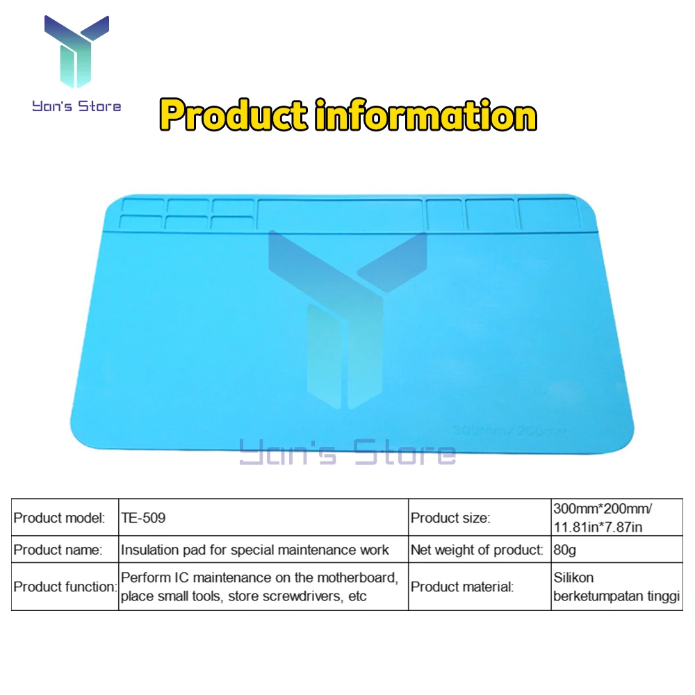 30X20cm Heat Insulation Working Mat Heat-resistant Soldering Station Repair Insulation Pad Insulator Pad Maintenance Platform