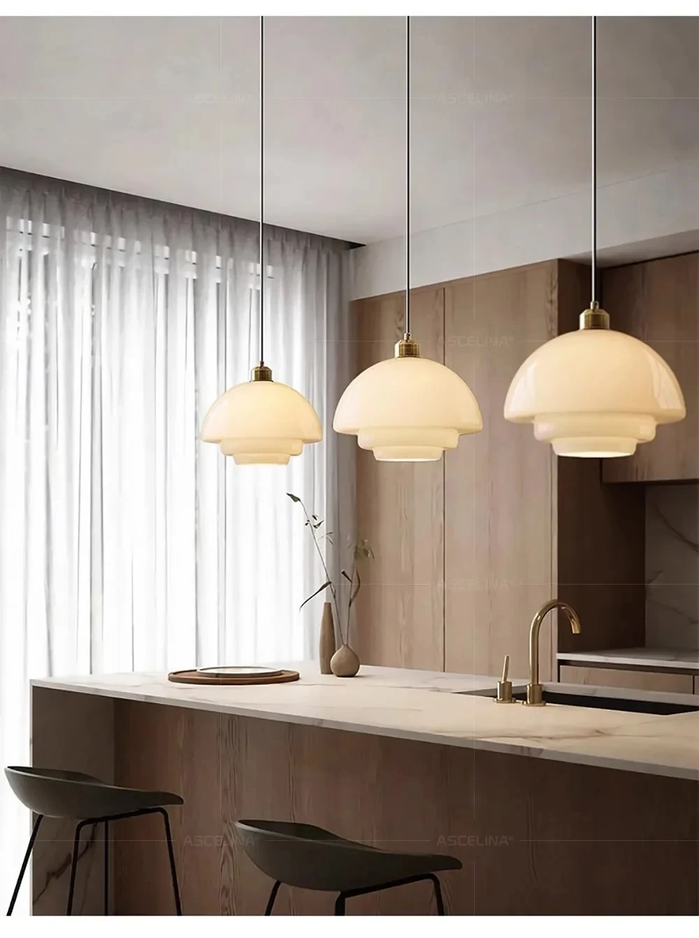 Vintage Glass Pendant Light White For Living Room Dining Room Restaurant Coffee Shop Bar Study Room Indoor Decorative Chandelier