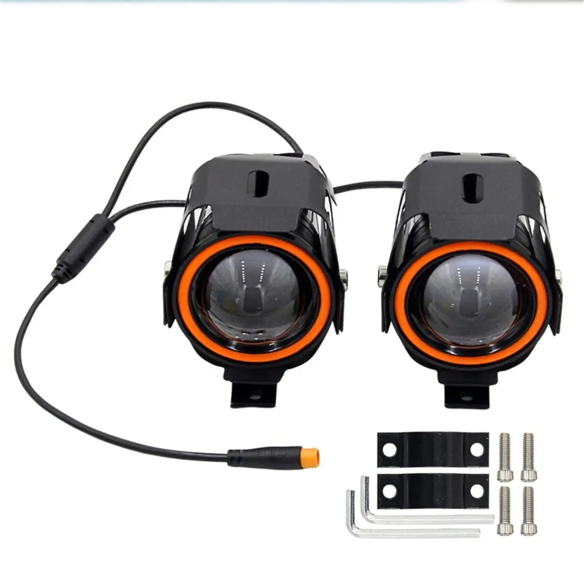 A23Z U7 Motorcycle Front Headlight 12-80V Fog Lights LED Spotlight Universal Motorcycle Waterproof Lighting