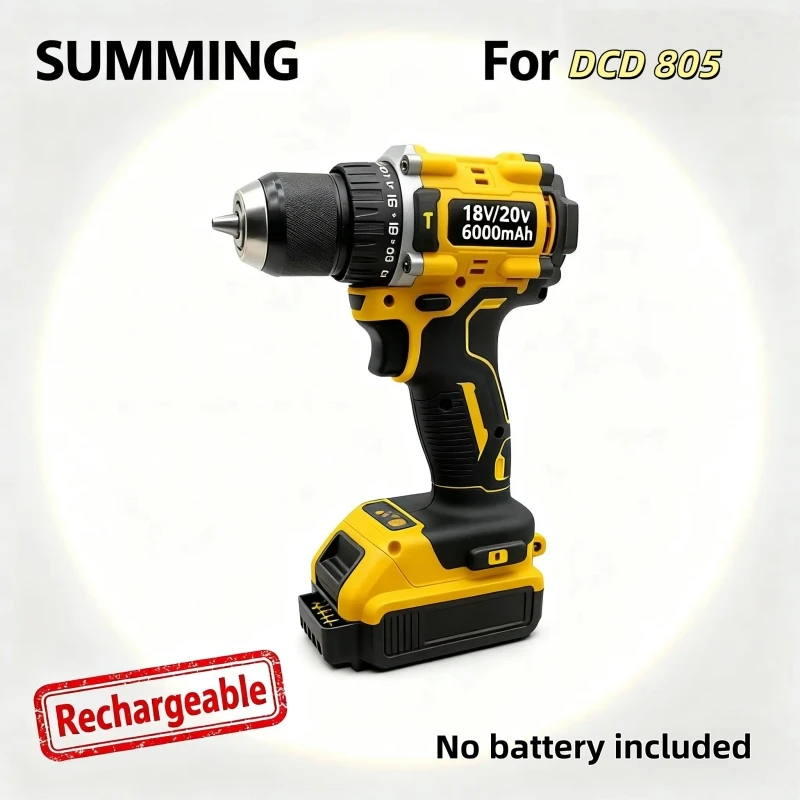 

Lithium Battery 20V RechargeableBrushless Compact ElectricScrewdriver replaceable Hand Drill Impact Drill DCD805 for DCB206