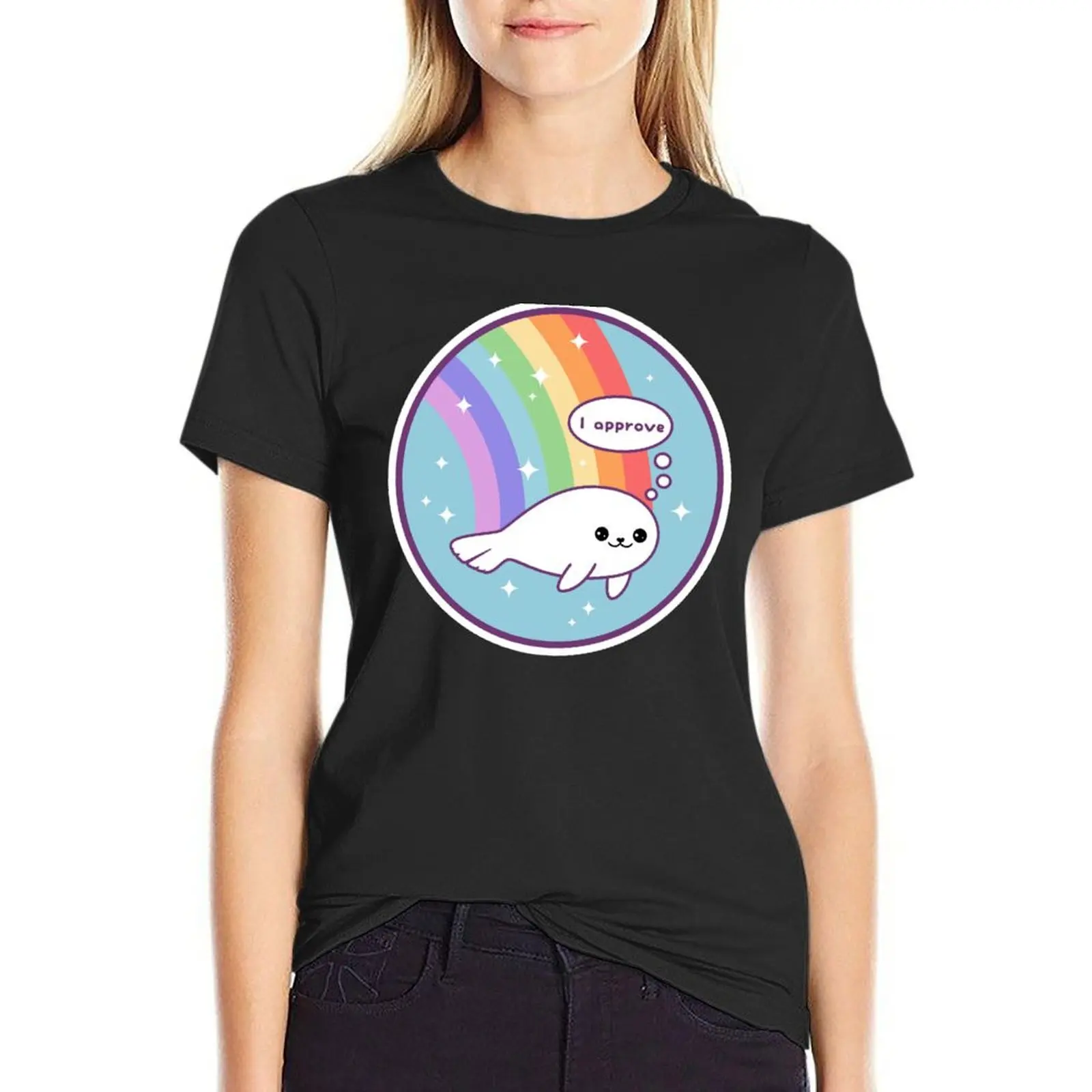 Seal of Approval T-Shirt customs tees t-shirt dress for Women long