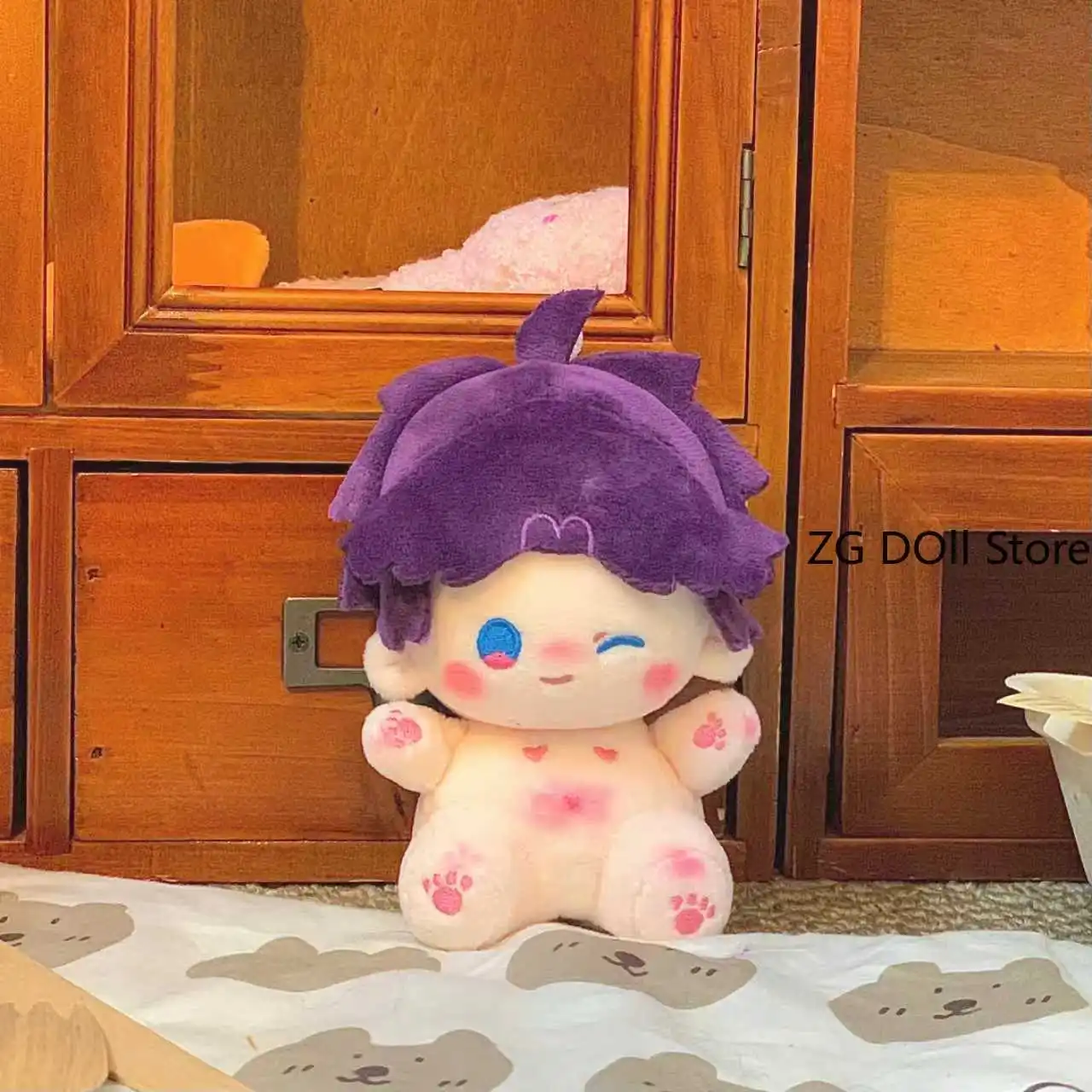 

10cm Anime Love and Deepspace Rafayel Plushie Toy knapsack Ornament Cute Plush Pendant Dolls Keychain