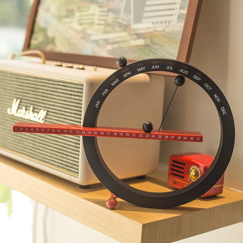 

Magnetic Alphanumeric Ornaments Living Room Tabletop Calendar Creative Home Decoration Handicrafts