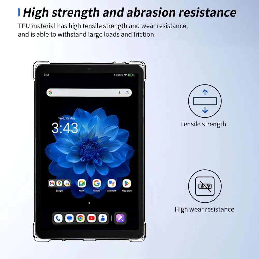 Transparent Tablet Case Shockproof 4 Airbags Protective Cover TPU Ultra-thin Back Cover for Alldocube iplay60 Mini Pro 8.4 inch