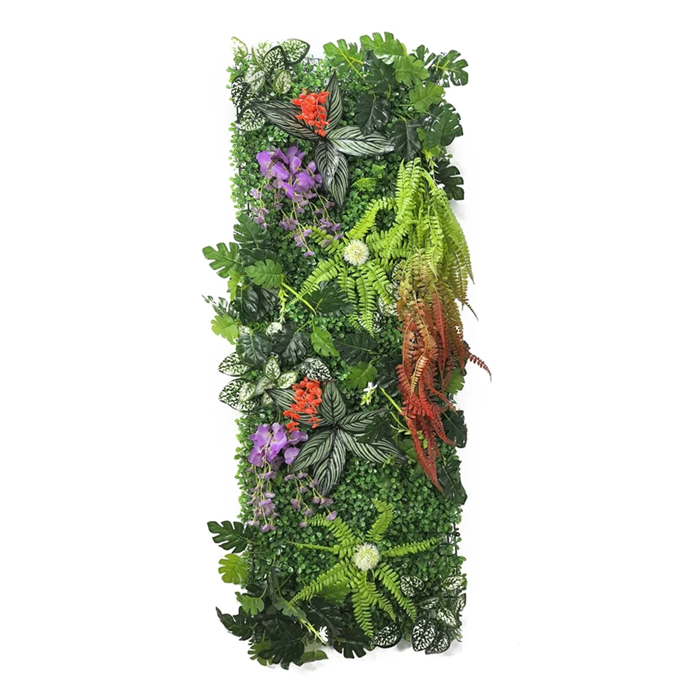 

40*120CM Artificial Lawn Plant Grass Green Greensward Branch Virgation Decorating Home With Simulated Wisteria Moss Panel