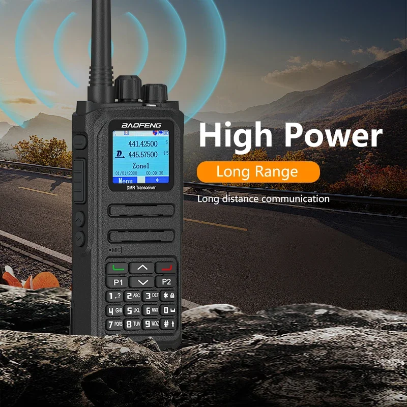 Baofeng DM-1701A Walkie Talkie DMR Digital Radio Open GD77 5W Longe Range Dual Mode Analog Dual Time Slot Tier 1+2 Ham Radio view 5