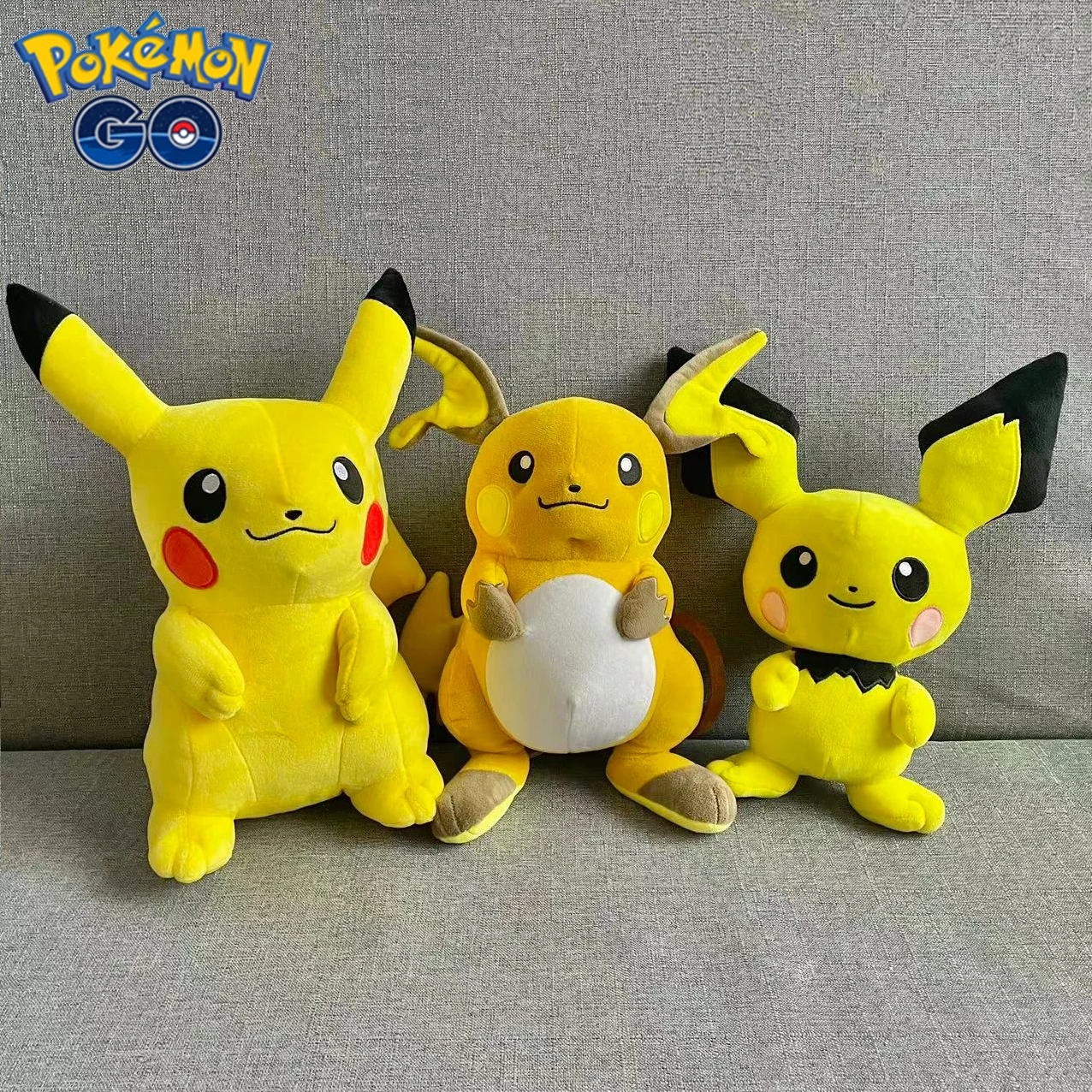 Neue Pokemon ausgestopfte Anime Pichu/Pikachu/Raichu Plüsch tier Kawaii Cartoon & süße Puppe Schlaf kissen Geburtstags geschenke Mädchen Zimmer Dekor – Detail 11
