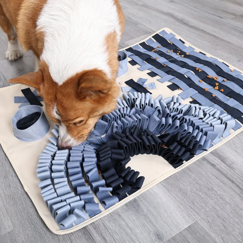 

Strong Snuffle Mat for Dogs Sniffing Pad Hidden Food Training Feeding Mat Skills Educational Slow Feeding Bowl Puzzle Pet Toys