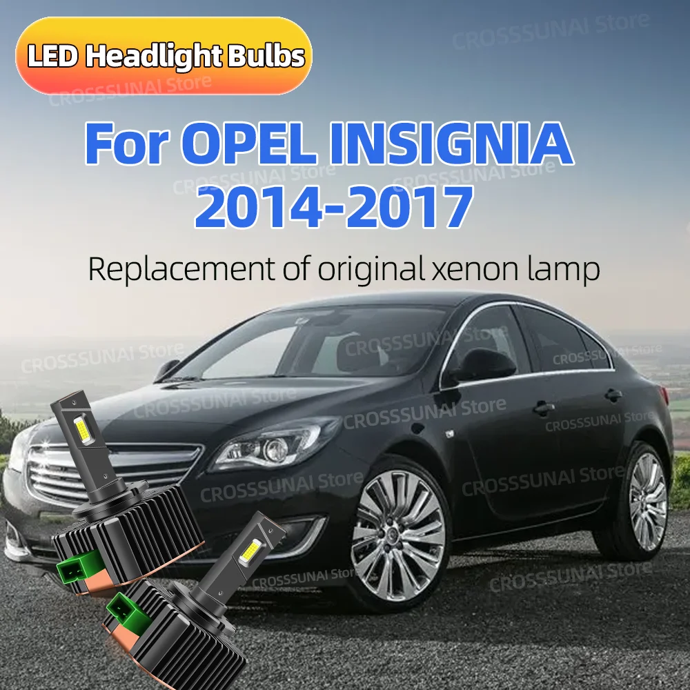 

2PCS 30000LM Headlight LED Canbus Lamps 6000K Plug&Play For OPEL INSIGNIA 2014 2015 2016 2017