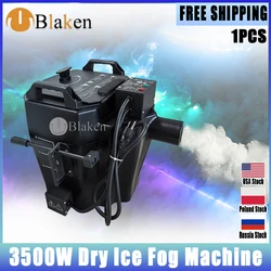 0 Tax 1Pcs Low Lying Smoke Machine Nimbus 3500W Dry Ice Fog Machine For Wedding Stage Party With Pipe And Nozzle