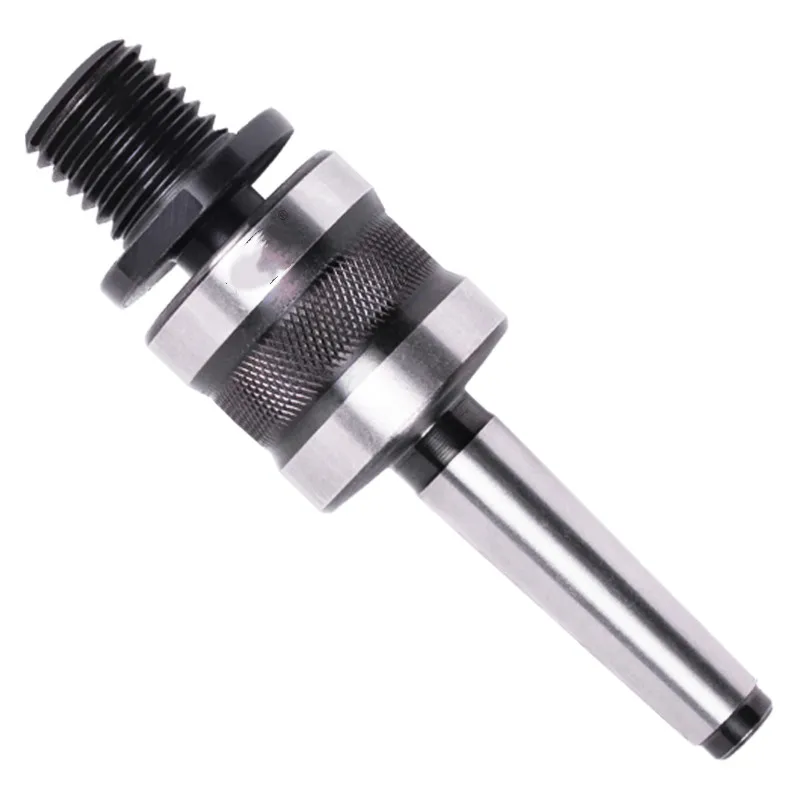 Adaptador de portabrocas para carpintería PSI LTCA18 Live Tailstock a rosca de 1 "x 8tpi con montaje cónico Morse MT2 #2