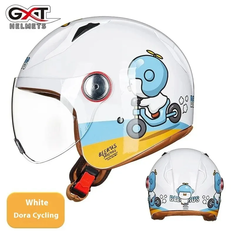 Casco de motocicleta de dibujos animados para niños, Protector de seguridad anticaída, deportes, Scooter, 2 ~ 9 años