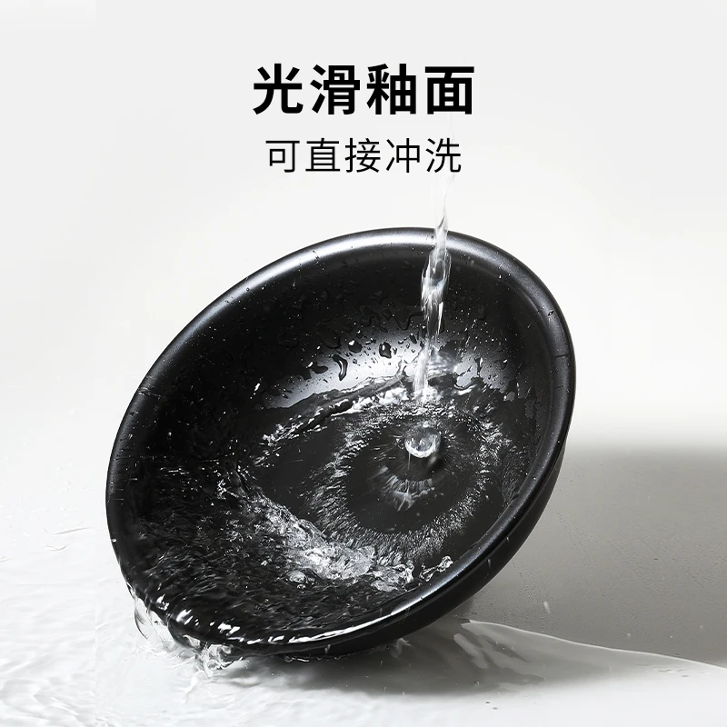 アクセサリー交換用の黒いセラミックボウル、一人用の自動給餌器（猫・犬用）に適しています。