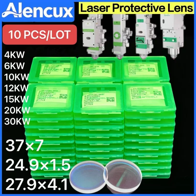 10PCS Original Raytools Lens 27.9x4.1 24.9x1.5 Protective Lens 37x7 For Raytools BM110 BM111 BM109 BM06K Laser Cutting Head Lens