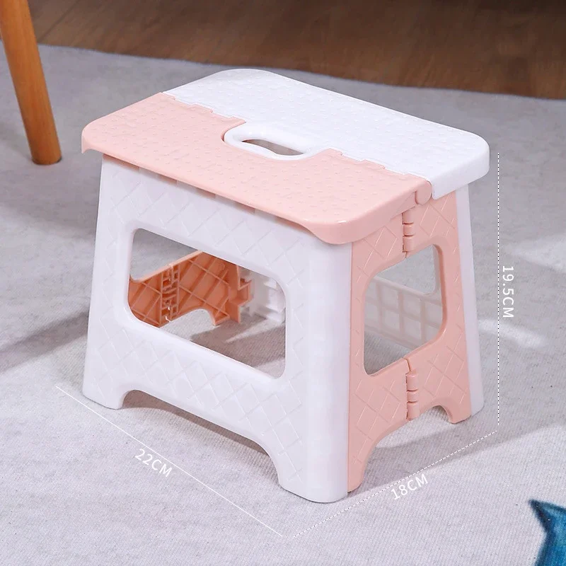 Foldable Stool Plastic Bathroom Chairs Outdoor Low Stool Portable