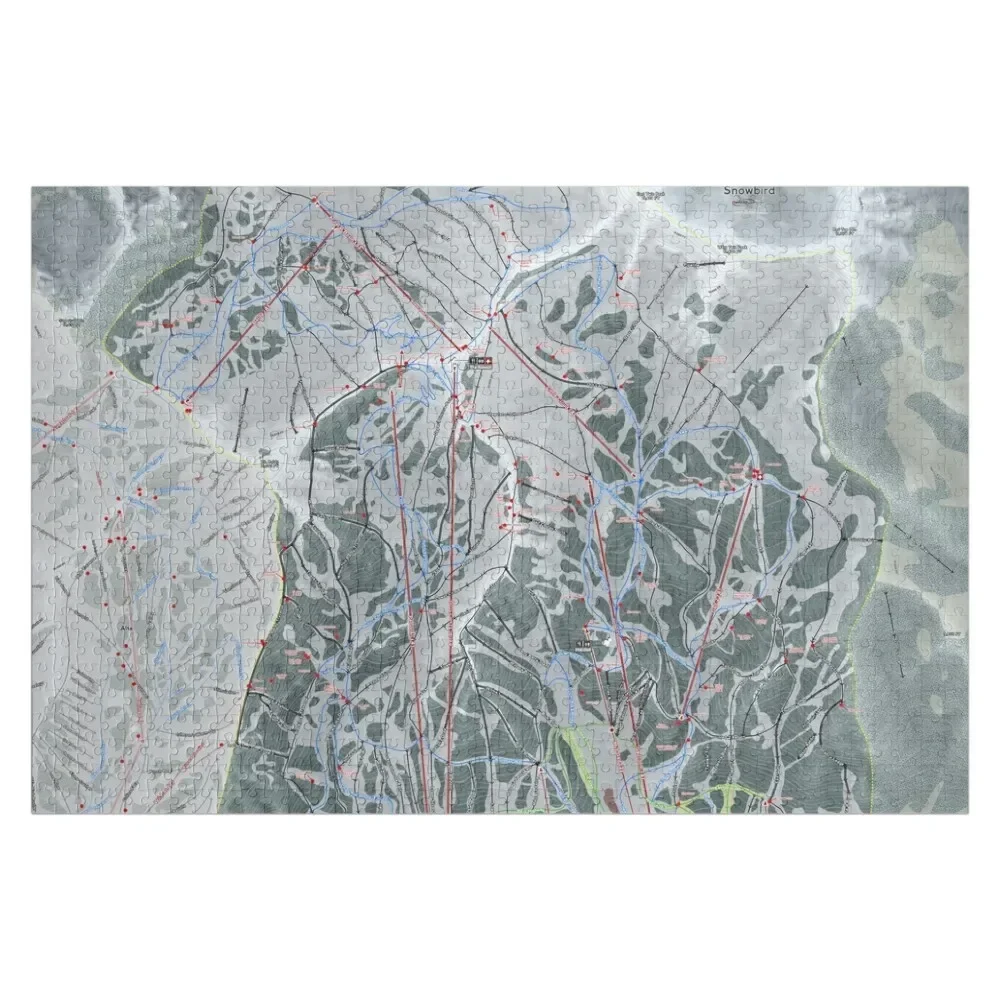 

Snowbird Resort Trail Map Jigsaw Puzzle Customized Picture Woods For Adults Personalized Child Gift Christmas Toys Puzzle