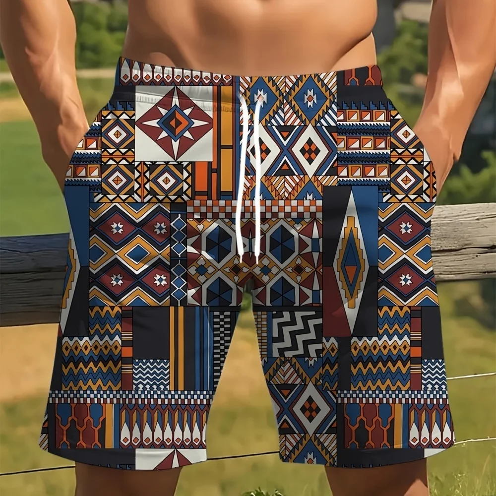 

Summer New Anime Print Casual Shorts Loose Breathable Beach Vacation Daily Wear Trendy Teen Cartoon Pattern Shorts