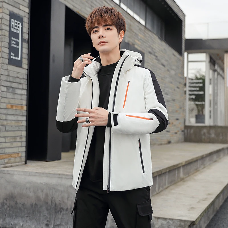 

Winter Fashion Versatile Windproof Breathable Men Feather Jacket High-quality Cold Proof Warm Comfortable Breathable Down Jacket