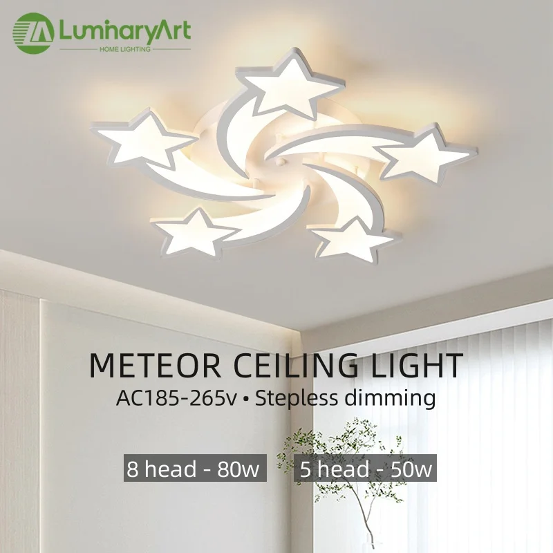 

Modern LED Chandelier Remote Control APP Dimmable Indoor Decor Ceiling Light Bedroom Hall Living Children's Room Acrylic Fixture