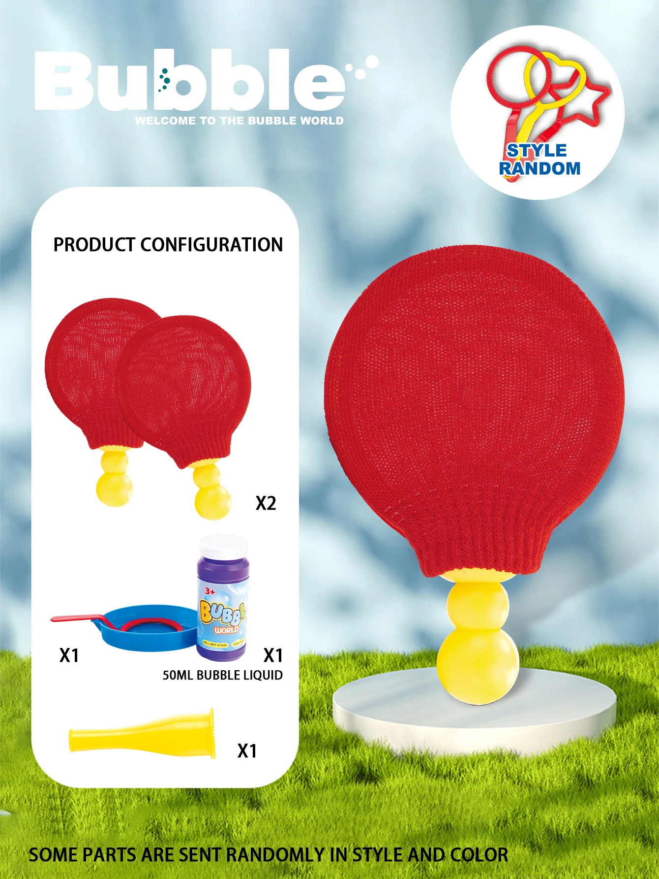 어린이용 버블 비츠, '핑퐁' 버블 장난감보다 강함, 깨지지 않는 탄성 버블 장난감, 이중 인터랙티브 장난감