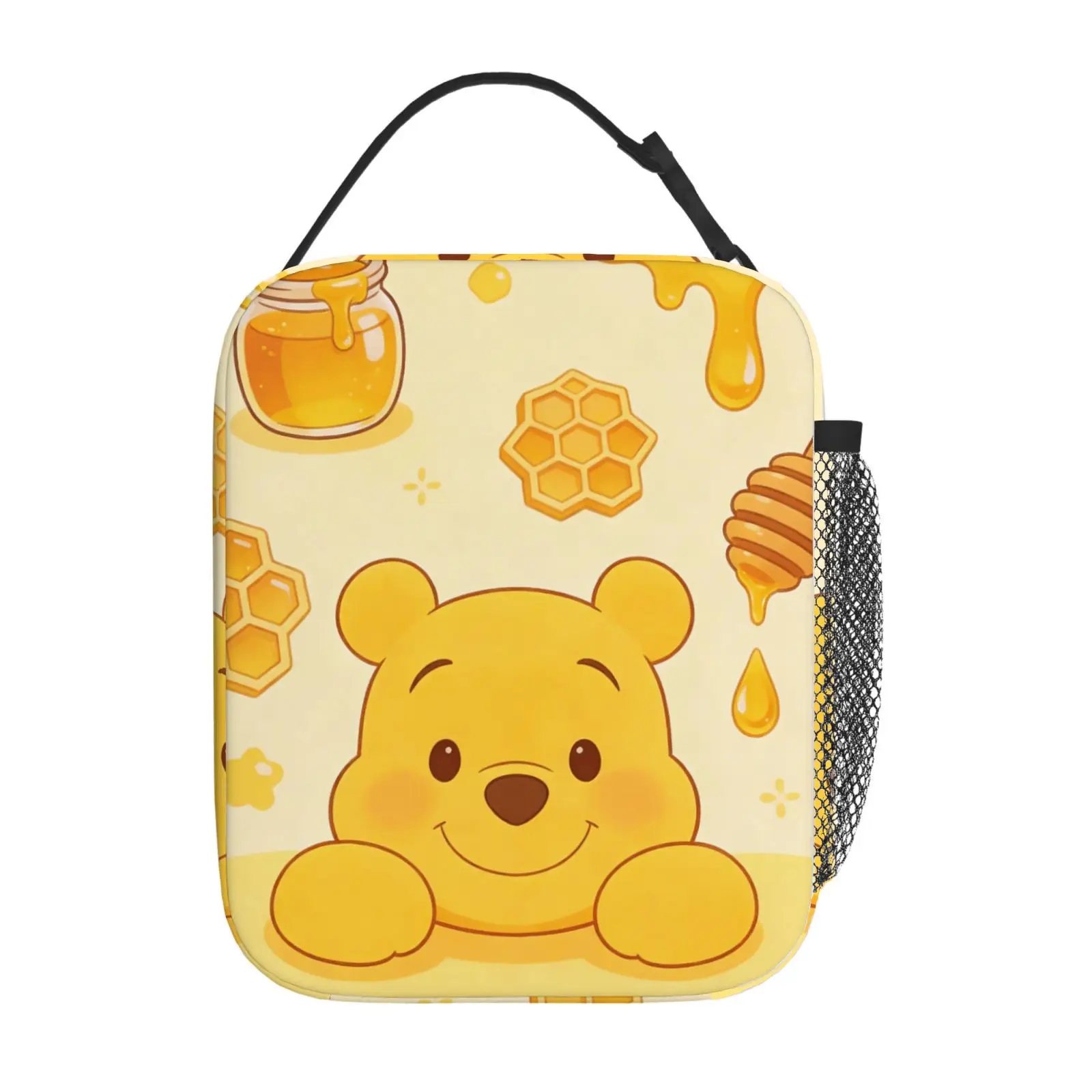 

1pc Cute Pooh theme cute lunch bag, suitable for casual daily application, commuter lunch bag, gift