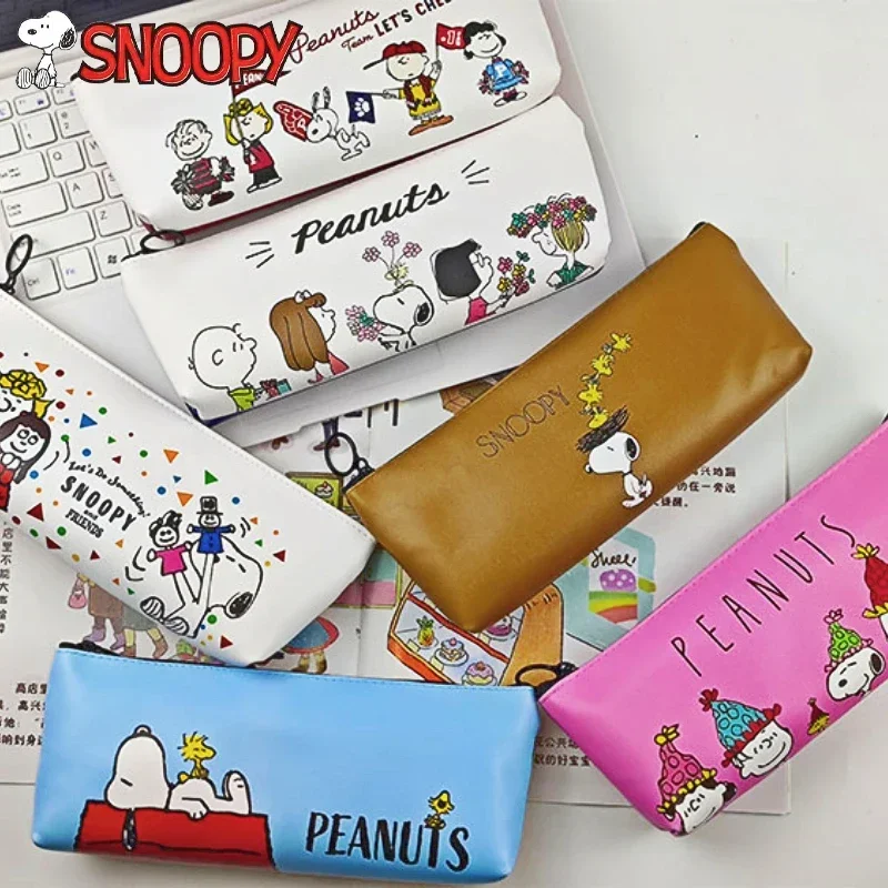 Astuccio per matite con capacità Snoopy astuccio per penne per scuola Kawaii forniture astuccio per matite astucci per matite per studenti astuccio