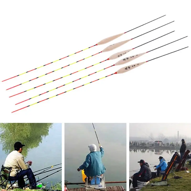 5 Pcs Fishing Float Night Luminuous Tackle Glow Accessories With