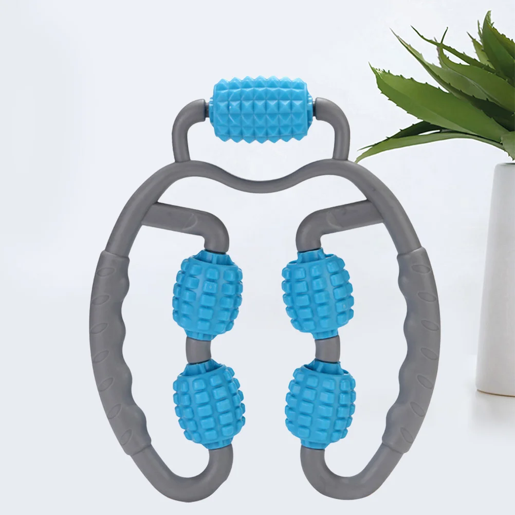 

1 шт., роликовый массажер для ног, расслабляющий мышцы, синий практичный фитнес-массажный инструмент для облегчения мышц, улучшения кровообращения, руки