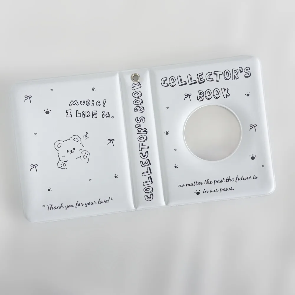 Korean Style Mini Card Book PVC Hollow Out Cover Photo Album 36 Slots 3 Inch Card Binder