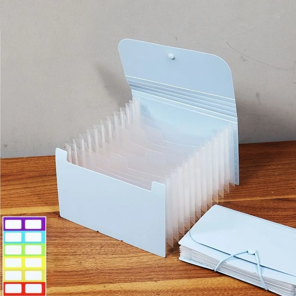 

12-layer A6 Size Large-capacity Folders Accordion Bag Multi-layer Storage Bag Cards Documents Organizer School Office Supplies