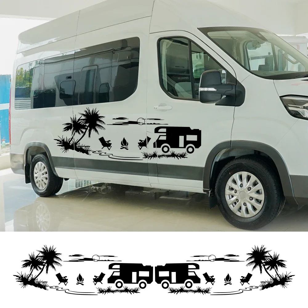 

Автомобильные наклейки для кемпинга, Стайлинг, украшение для фургона, кемпера, дома на колесах, каравана, груза, виниловые декоративные наклейки, аксессуары для автотюнинга