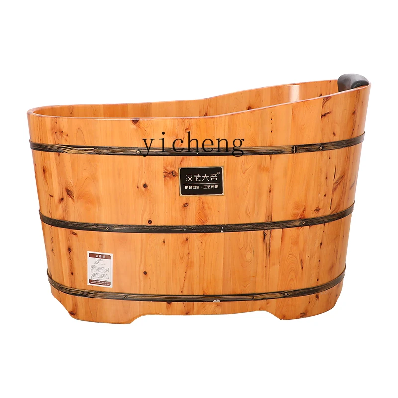 

Zk Small Bathroom Cedar Bath Bathtub Small Apartment Adult and Children Bath Barrel Bathtub Solid Wood Bathtub