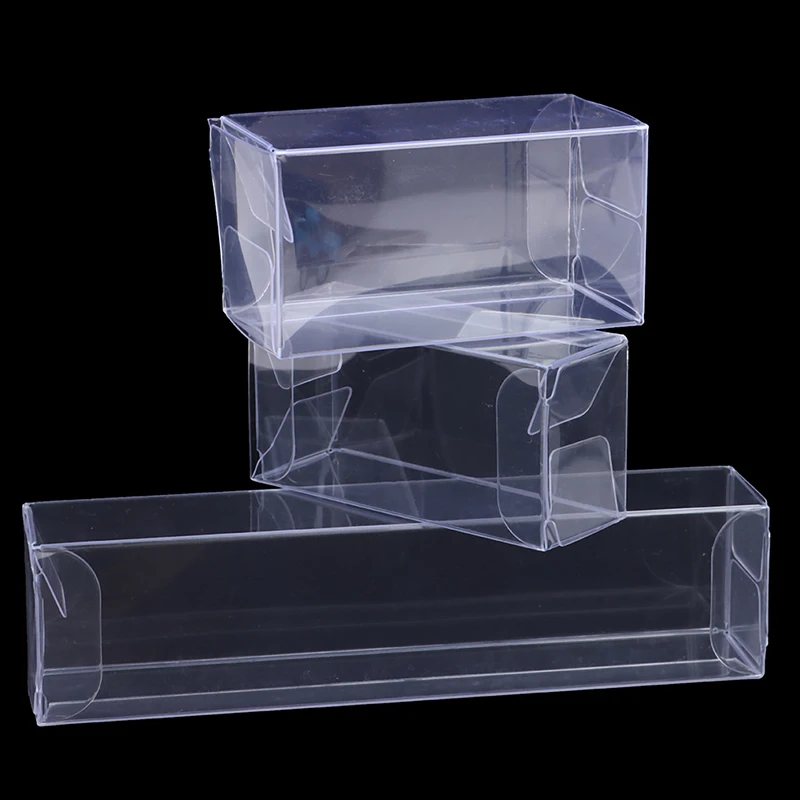 1/10Pcs Transparent PVC Box For Candy/Chocolate/Toys/Jewelry/ Display Boxes Storage Wedding Party Favor Gift Packaging Box