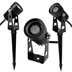 Luz led impermeable para césped, lámpara de jardín de 3w, 12V, 110V, 220V, RGB, IP65