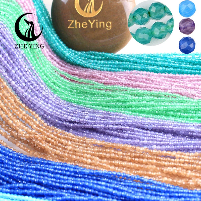 Zhe Ying 5 Strands/lot New Cat Eye Crystal Beads Faceted Loose Glass Beads for Jewelry Making Bracelet Diy Accessories