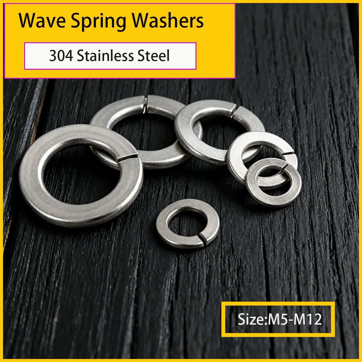 304 stainless steel wave spring washer wave washer M5-M12