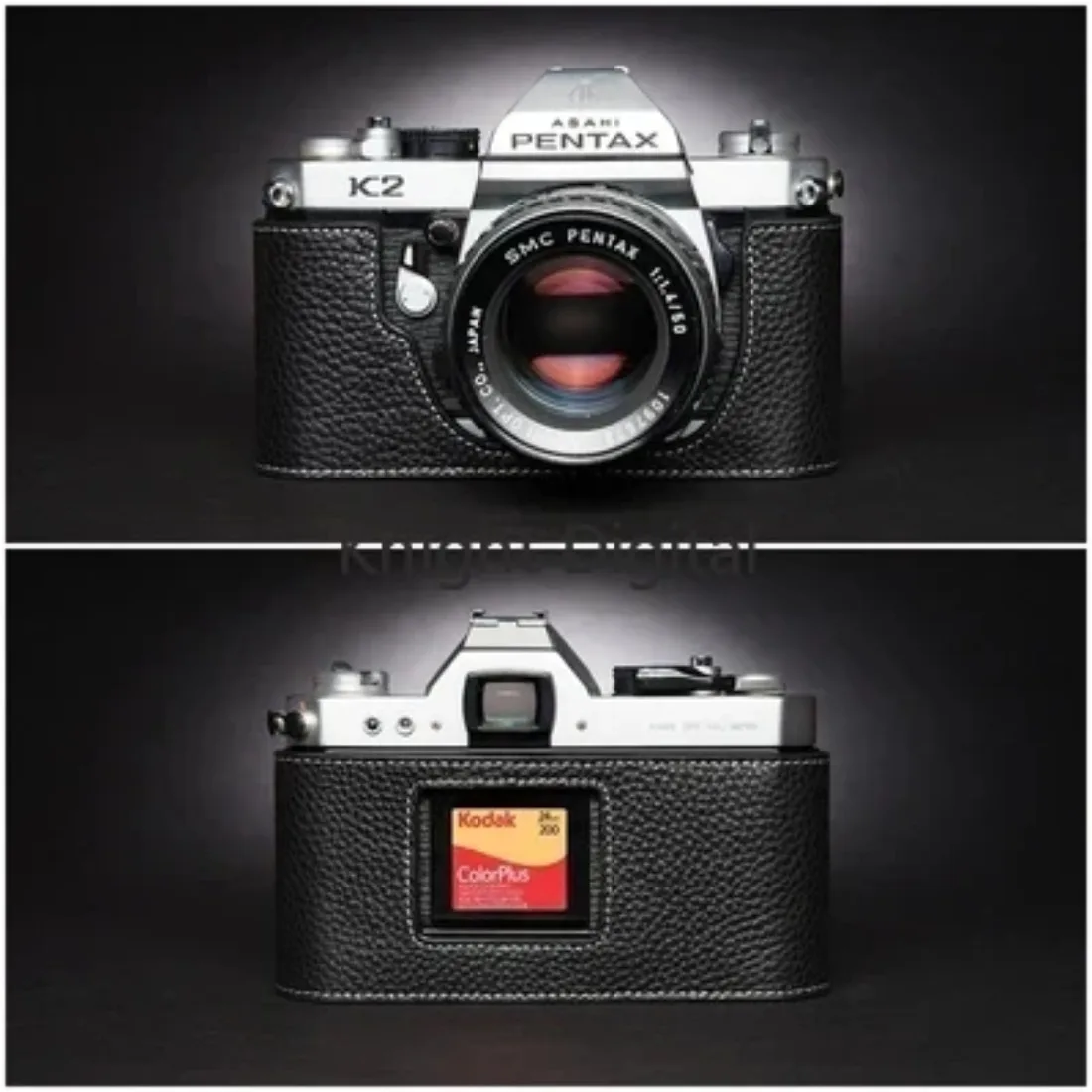 

Cowhide Genuine Leather Leather Camera Half Case for pentax K2 LX MX SUPER A Bag Case Semi Base shell Handmade Protective
