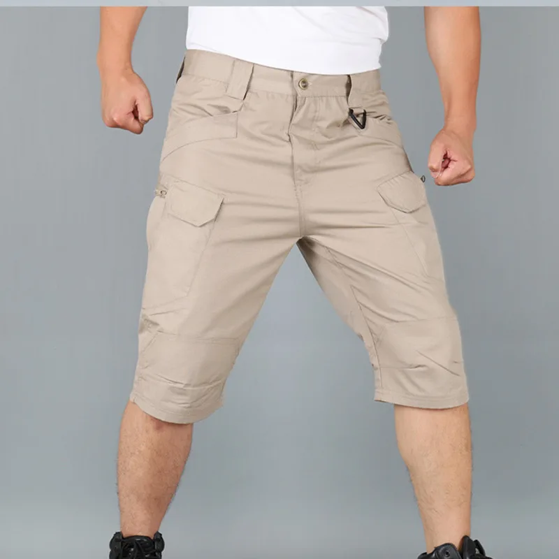 남성용 위장 작업 바지, 2024 가을 야외 멀티 포켓 바지, IX7 작업 바지, 방수 전술 캐주얼 바지