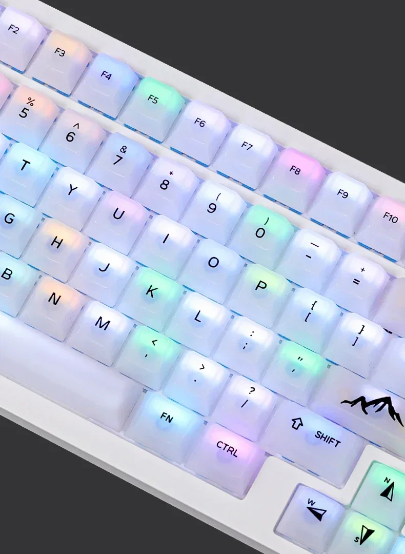 Fog Keycap, Double Shot INS Style Keycaps voor mechanisch gamingtoetsenbord, PBT OEM-profiel Keycap