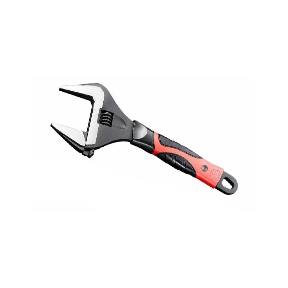 

Durable Metal Adjustable Wrench Large Open Non-Slip Grip Bathroom Wrench Clamp Wrench Universal Spanner Hand Repair Tool