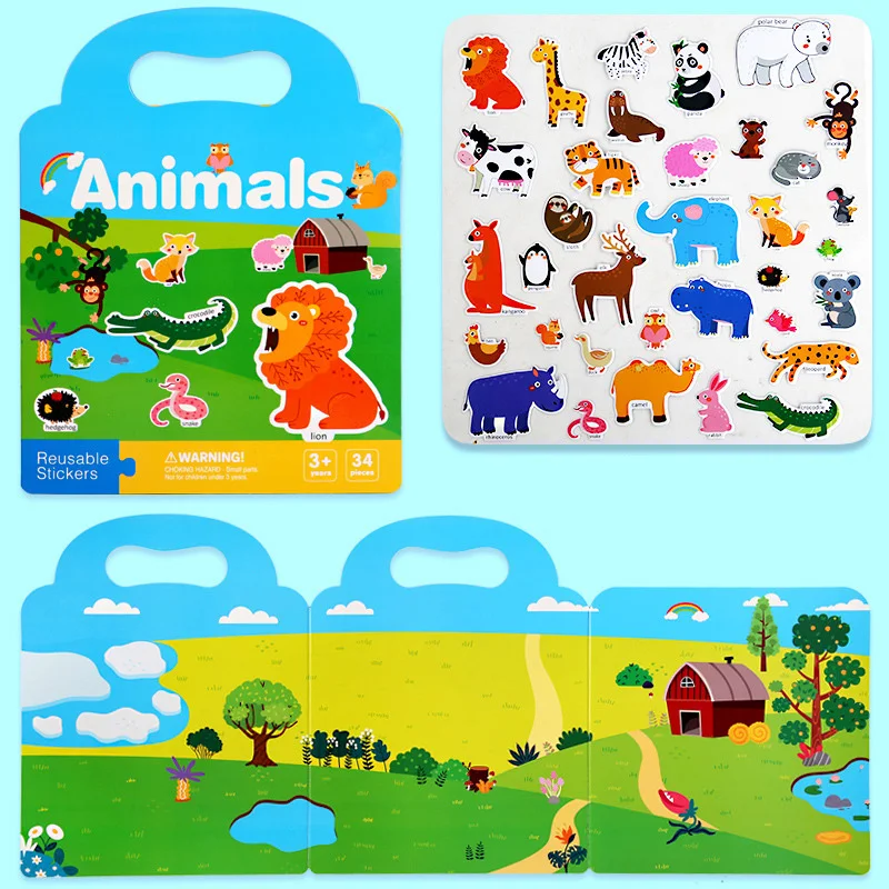 Kids Educational Toys Cognitive Enlightenment Quiet Book Sticker Books For kids educational