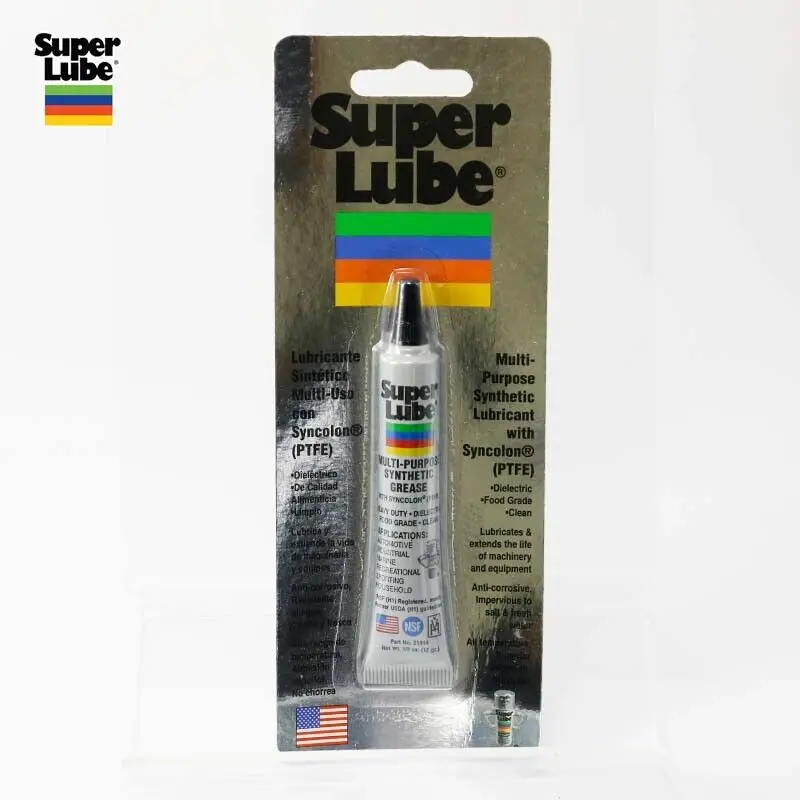 Super Lube 21014 Grease Multi-Purpose Synthetic Grease 12g Lubricant with PTFE