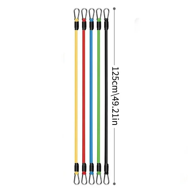11 szt. Komplet taśm oporowych TPE opaska sportowa ciągnąć linę elastyczna taśma treningowa z zaczep na drzwi uchwytami torba do noszenia paski na
