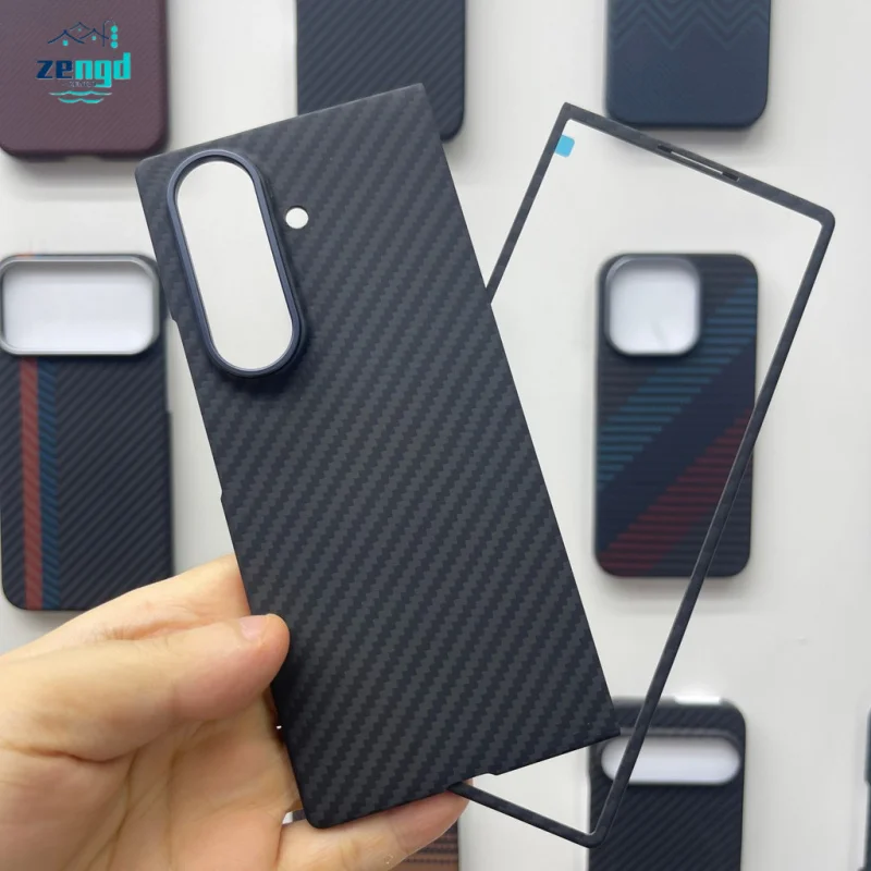 

Для ​ ​ Samsung Z Fold7 1500D Кевларовый магнитный противоударный чехол — тонкий откидной чехол военного класса для прочного использования