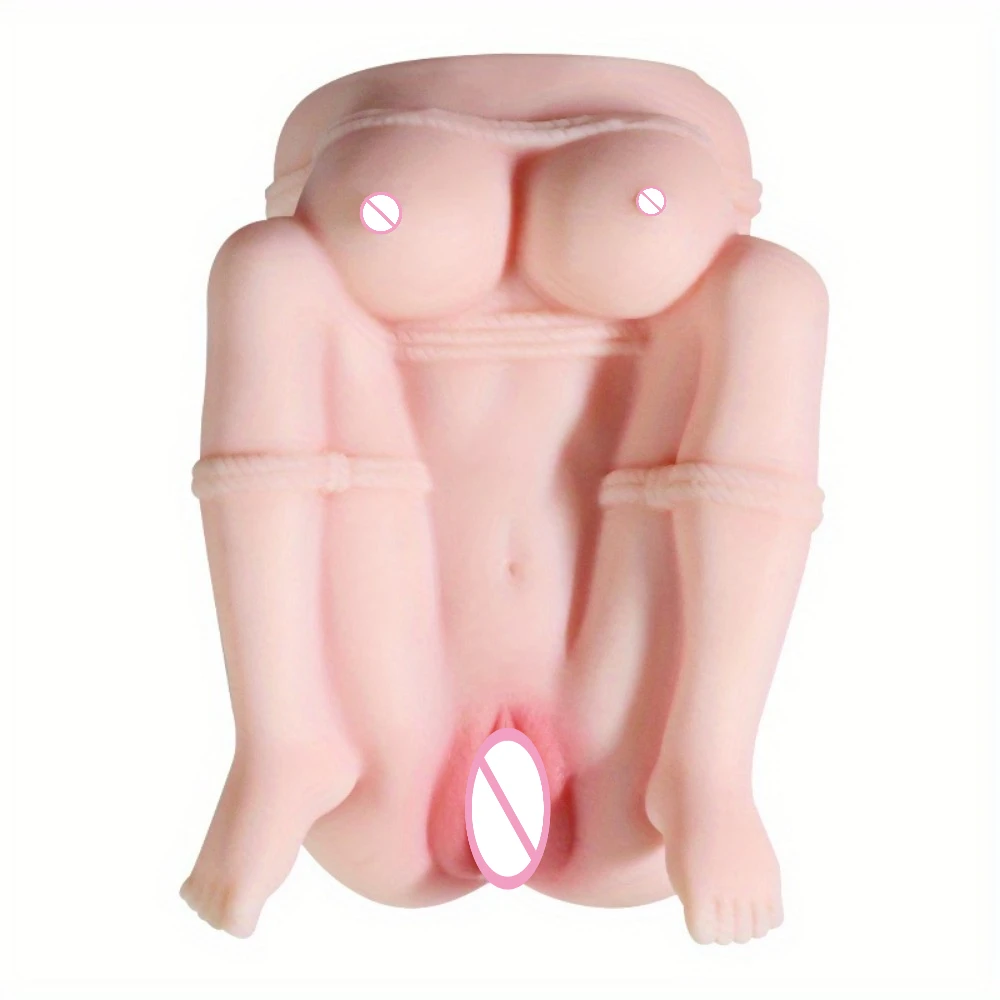 TPE Male Masturbator Sex Doll Female TPE Material Realistic Vagina and Anus Sex Doll Bundling SM Adult Sex Toy Masturbator Cup