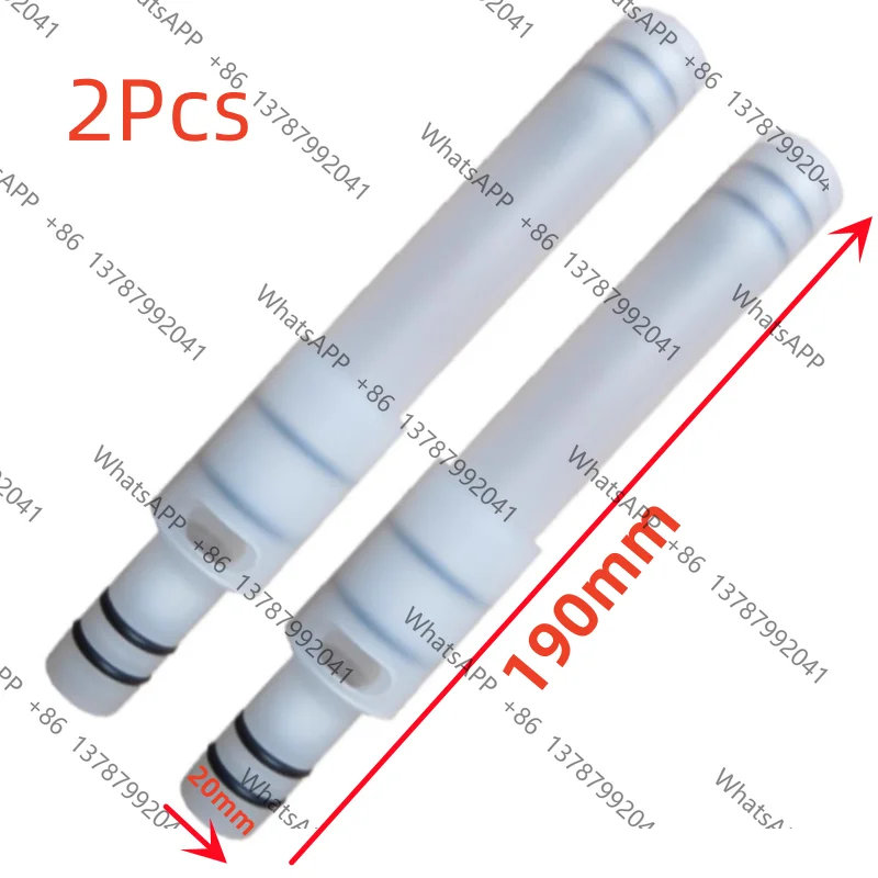 2Pcs White Plastic Air Tube For Soft Serve Ice Cream Machine Hopper Fittings Replacement Parts