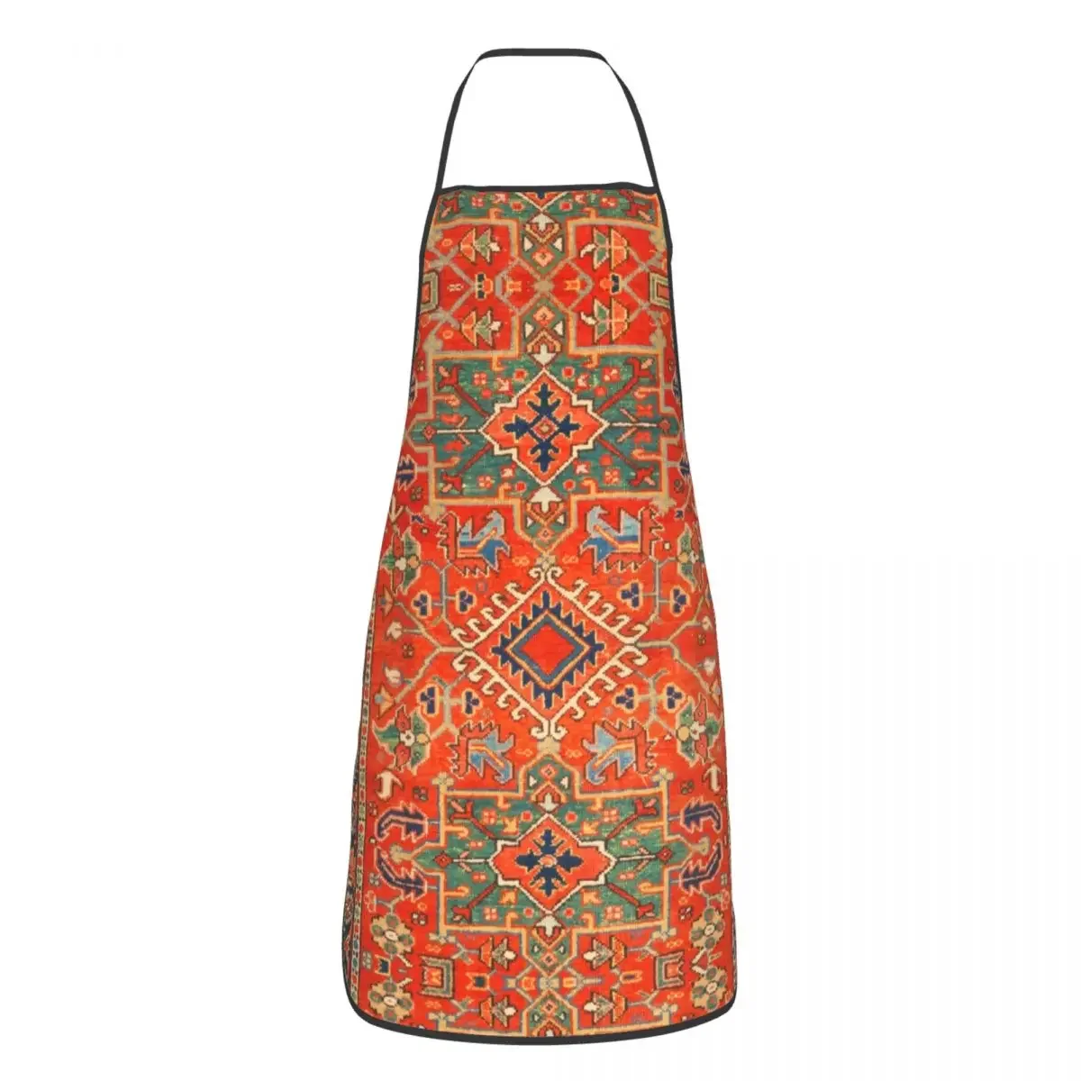 Karadaja Antique Persian Rug Bib Aprons Men Women Unisex Kitchen Chef Vintage Kilim Tablier Cuisine for Cooking Baking Gardening