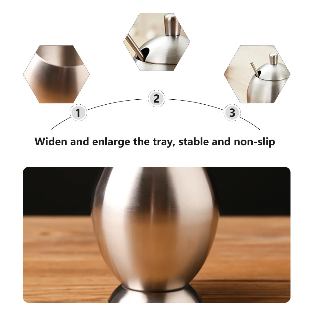 

1Pcs Household Seasoning Canister Stainless Jar Kitchen Storage Container Multi-Use Condiment Can for Home Restaurant
